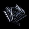 500Pcs Transparent Stiletto Fake Nail Tips Acrylic Ballerina Nail Tips Long Shape Half Cover Coffin Professional False Art Nail