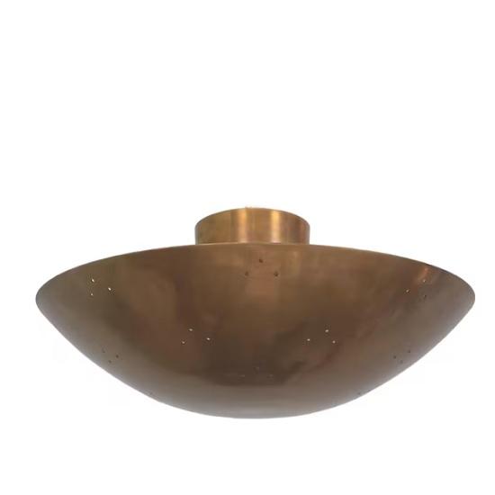 Raw Brass Sputnik Chandelier | Mid Century Modern 6 Light Ceiling Fixture