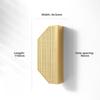 Modern Minimalist Kitchen Cupboard Handles Solid Zinc Alloy Vintage Wardrobe Door Pulls Brushed Brass Finish Furniture Hardware