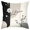 Black White Flower Pattern Decorative Cushion Pillow Set Polyester pillowcase, sofa decorative cushion cov Headboard Pillow
