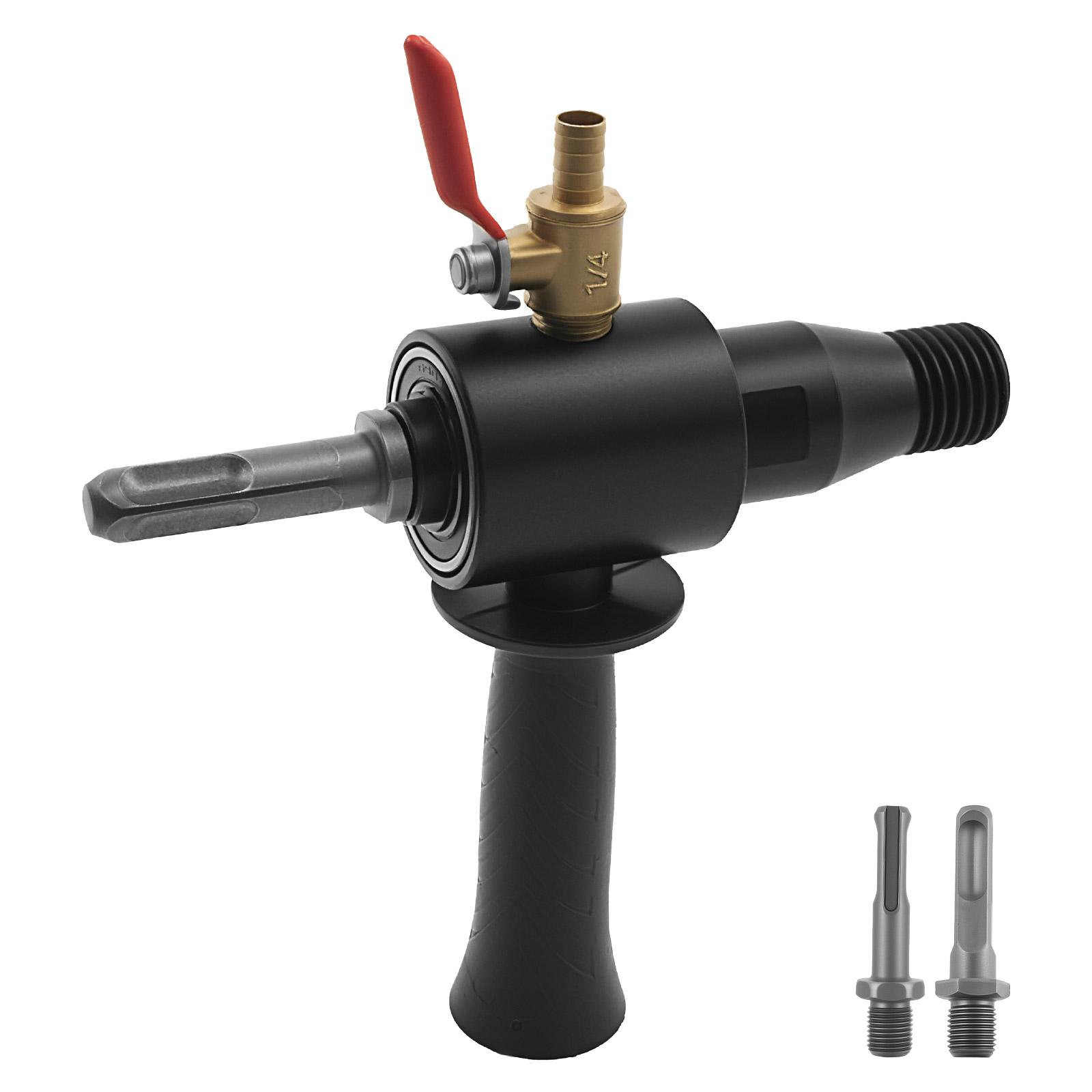 

Адаптер для электрического молотка SDS MAX Хвостовик Конвертер для подачи воды Переходник Буровое долото Углеродистая сталь с 2 переходными соединительными стержнями чёрный