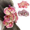 Haarklem Realistisch Orchidee Ontwerp Lichtgewicht Decoratieve Haarklem Stevige Grip Achterhoofd Haarklauw Dagelijks Draagbaar Haaraccessoires