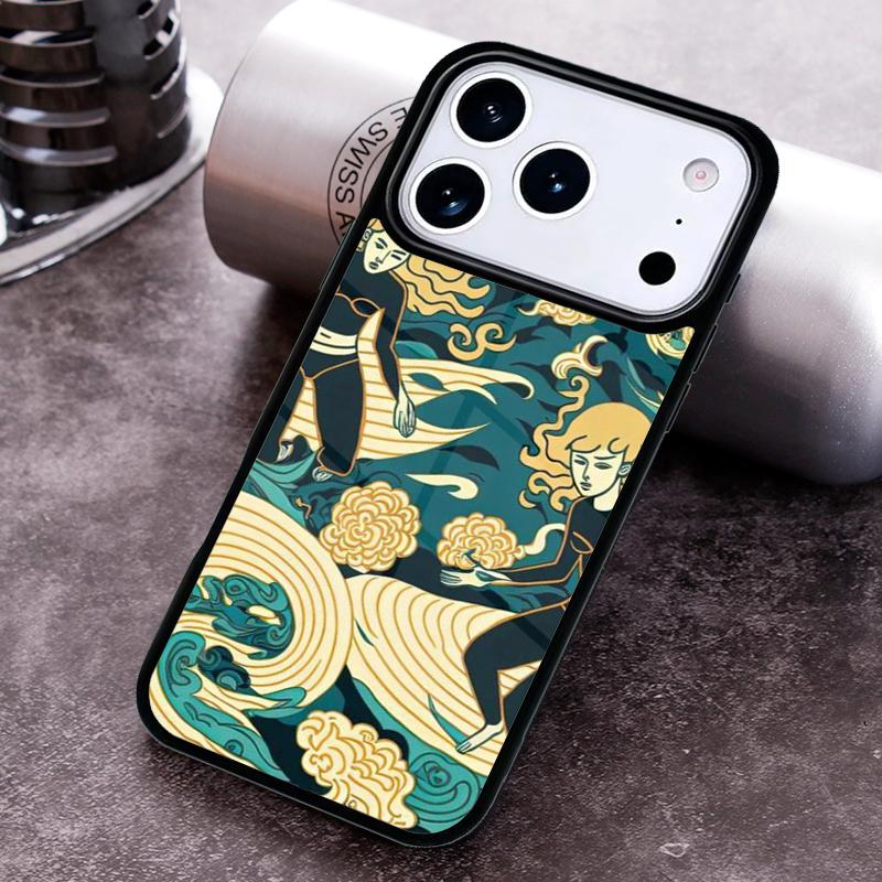 Japanese Surfers soft Phone Case for iPhone 17 16 15 Pro Max Air 14 13 12 11 Plus Shockproof Cover