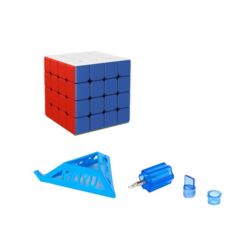 Moyu RS4M Magnetic Speed Cube 4x4 Stickerless Magic Cube Puzzle Toy