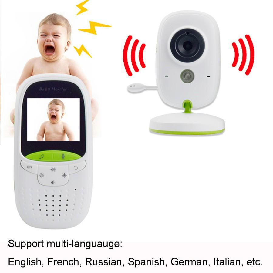 2-inch Wireless Baby Monitor with Two-way Talk, Room Temperature, Lullaby & Home Camera for Elderly & Children