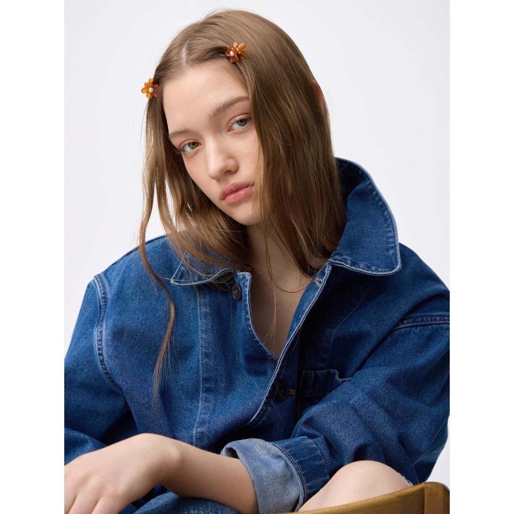 Gu By Uniqlo Flower Ribbon Mini Hair Clip 6p