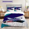 Queen City Hornets Dynamic Basketball Spirit Bedding(1 * duvet cover + 2 * pillowcase, without core)Bedding set Duvet cover and pillowcase