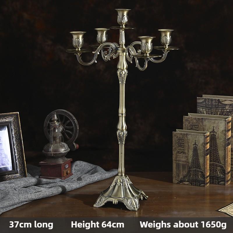 

Vintage Candle Holders Metal Candlesticks for Candles Five Head Candle Stick Holders Home Wedding Accessories Table Decoration