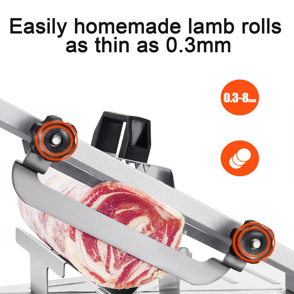 Slicer Kitchen Gadgets Frozen Meat Cutting Machine Beef Herb Mutton Rolls Stainless Steel Cutter Household Manual Lamb