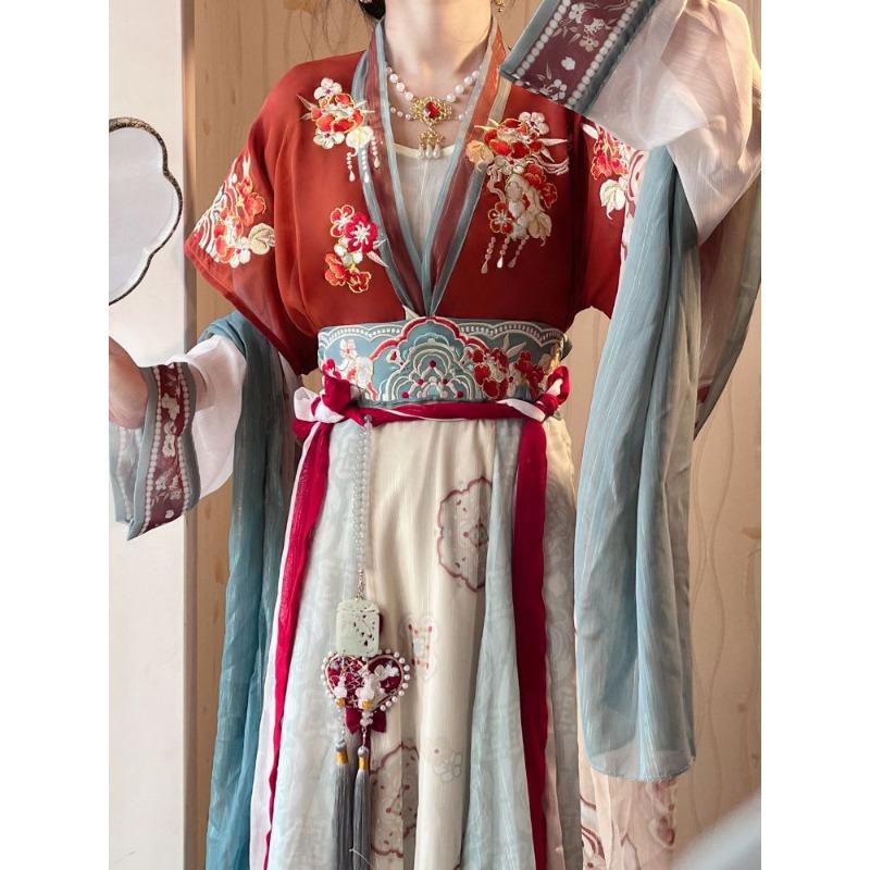 [Princess Changle] Tang Dynasty-made Dumplings Are Restored To Waist-length and Eight-broken Skirts, and They Look Thin Every Day. Summer Hanfu