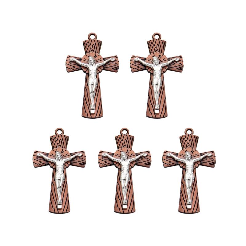 Cross Keychains Key Rings Religious KeyChains For DIY Car Hanging Simple Jewelry Handmade Gift