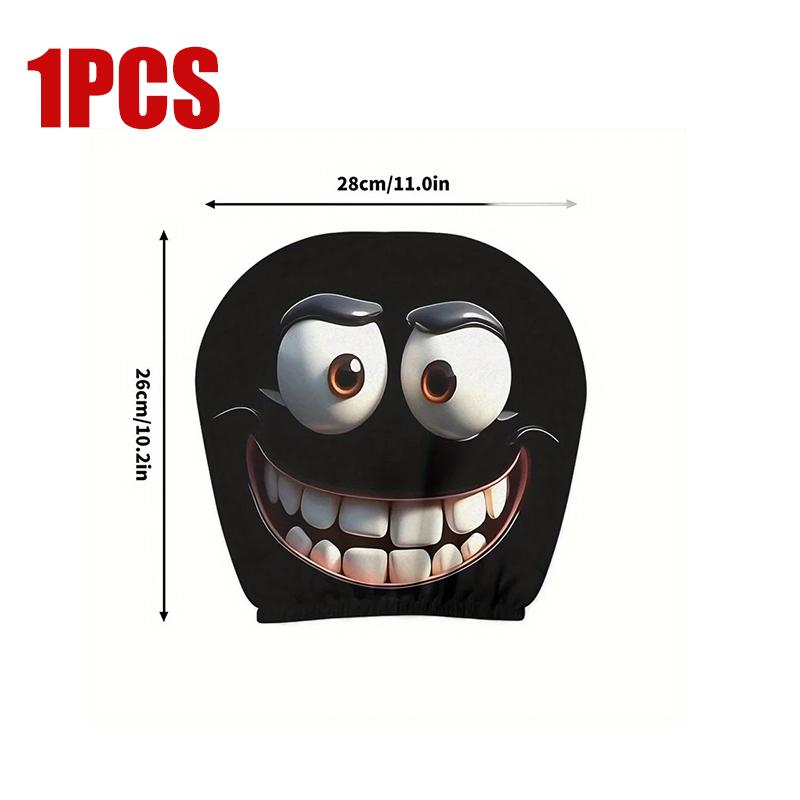Funny Internet Celebrity Car Seat Headrest Cover Mask Universal Protection Headrest Covers Headrest Car Interior