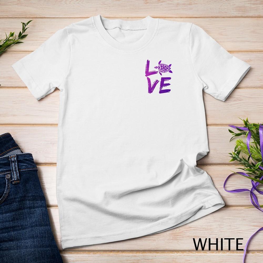 

Hot Love Turtle Nature Environment Ocean Sea Creature T-Shirt Unisex T-shirt XL