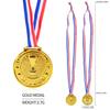Children Plastic Gold Silver And Bronze Medal With Hanging Ropes For Sports Events And Party Gifts