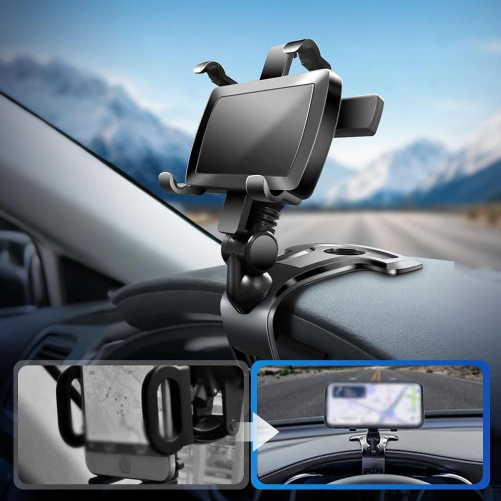 Magnetic Car Phone Holder Car Navigation Any Angle Bend And Rotate Wireless Charging
