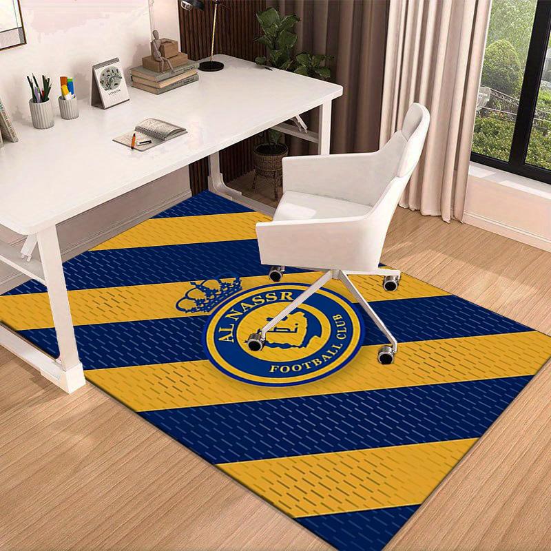 Nassr Football Club Crest Printed Area Rug for Office, Chair Rug, Decorative Carpet Floor Mat, Large Size Fan gifts Christmas gifts