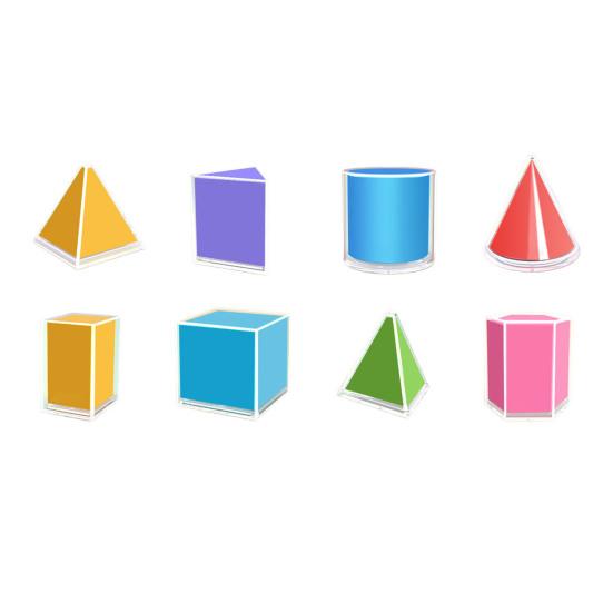 

1 набор 3D-моделей геометрии с 8/12/16/20 телами, образовательная перспектива, геометрические тела, игрушка, формулы объема и площади поверхности для студентов, преподавание математики