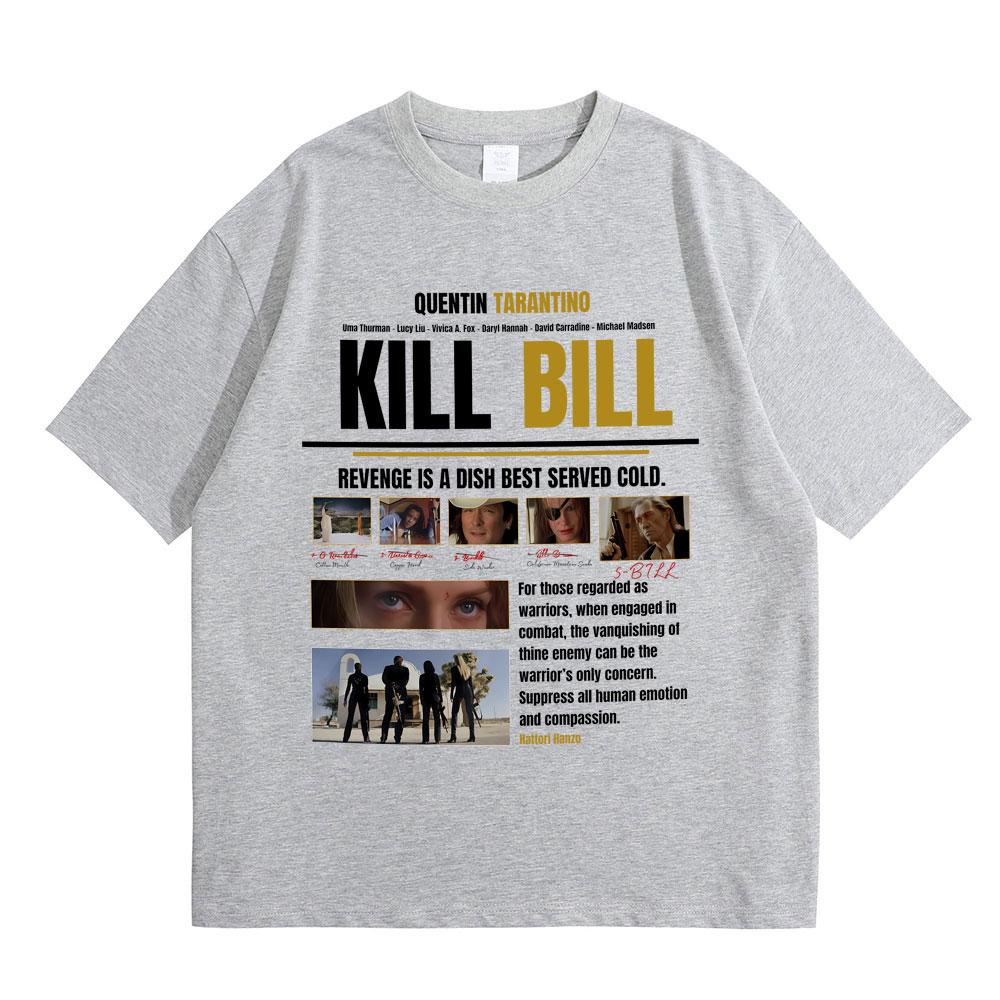 Hot Quentin Tarantino Classic Action Movie Kill Bill T Shirts Summer Men Women Fashion Casual Tshirt Male Vintage Streetwear