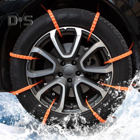 10/20/30/40 Stück Anti-Rutsch-Schneeketten für Autoreifen, Schneeketten für Auto-Winterreifen, Räder, wiederverwendbare, rutschfeste, vielseitige Schneeketten für vielseitigen Schnee
