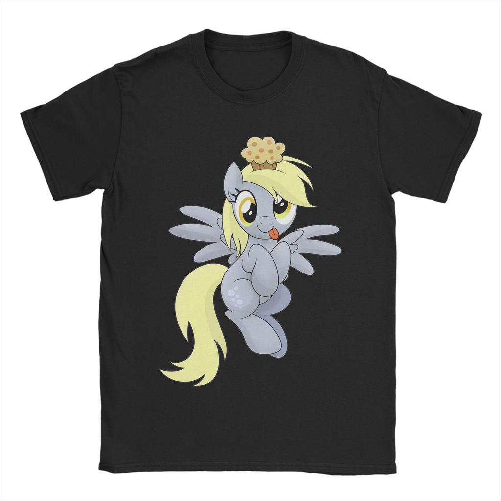 Derpy Muffins Hooves T Shirt for Men Women Pure Cotton Funny unisex T-Shirts Round Collar Ponies Friendship Is Magic Clothes Original