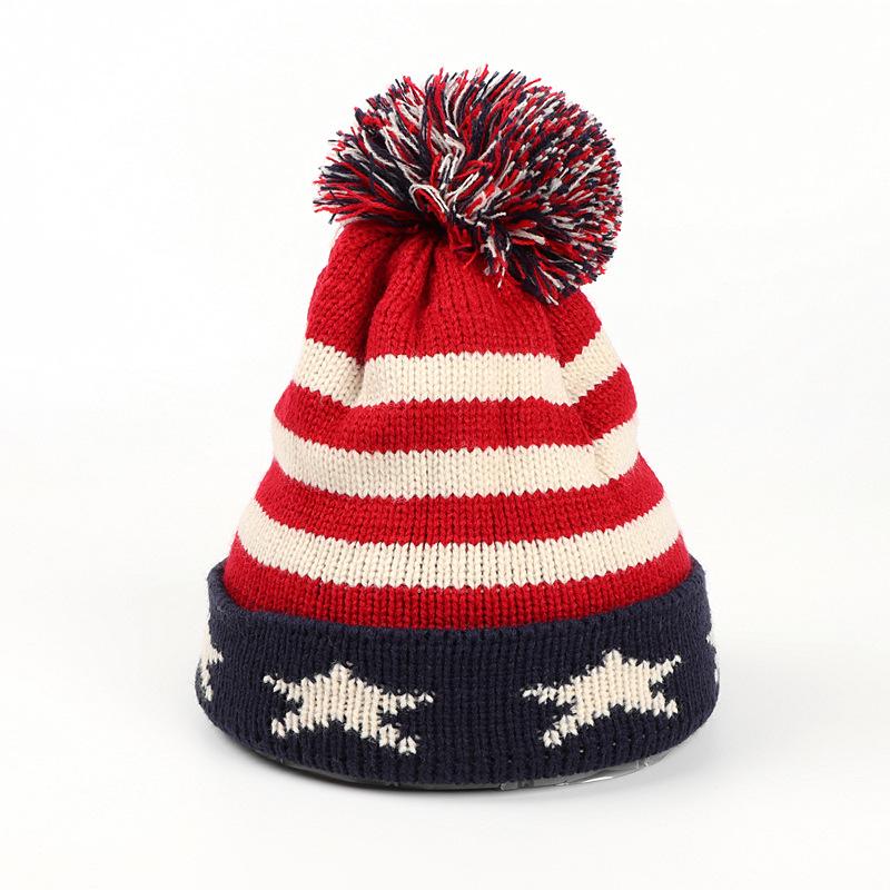 1pc Men Winter Knitted Cap for Women Unisex Casual British National Flag Hats Skullies Beanie Hat Outdoor Ski Sport Hiking Windproof Cap
