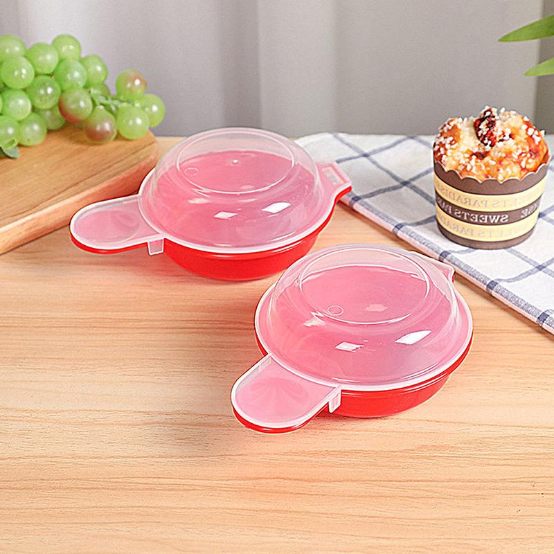 2Pcs/Set, Easy Eggwich Microwave Egg Cooker, Red And Clear, Kitchen Gadgets, Kitchen Accessories