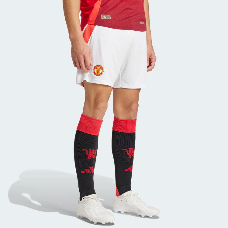 Adidas Manchester United 24/25 Home Simple Comfort Knit Soccer Pants Men Bottoms White IU1388