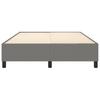 vidaXL Boxspringbettgestell Dunkelgrau 140x200 cm Stoff
