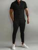 Costume de vară pentru bărbați: Noul ansamblu sportiv pentru tineret și pantaloni casual