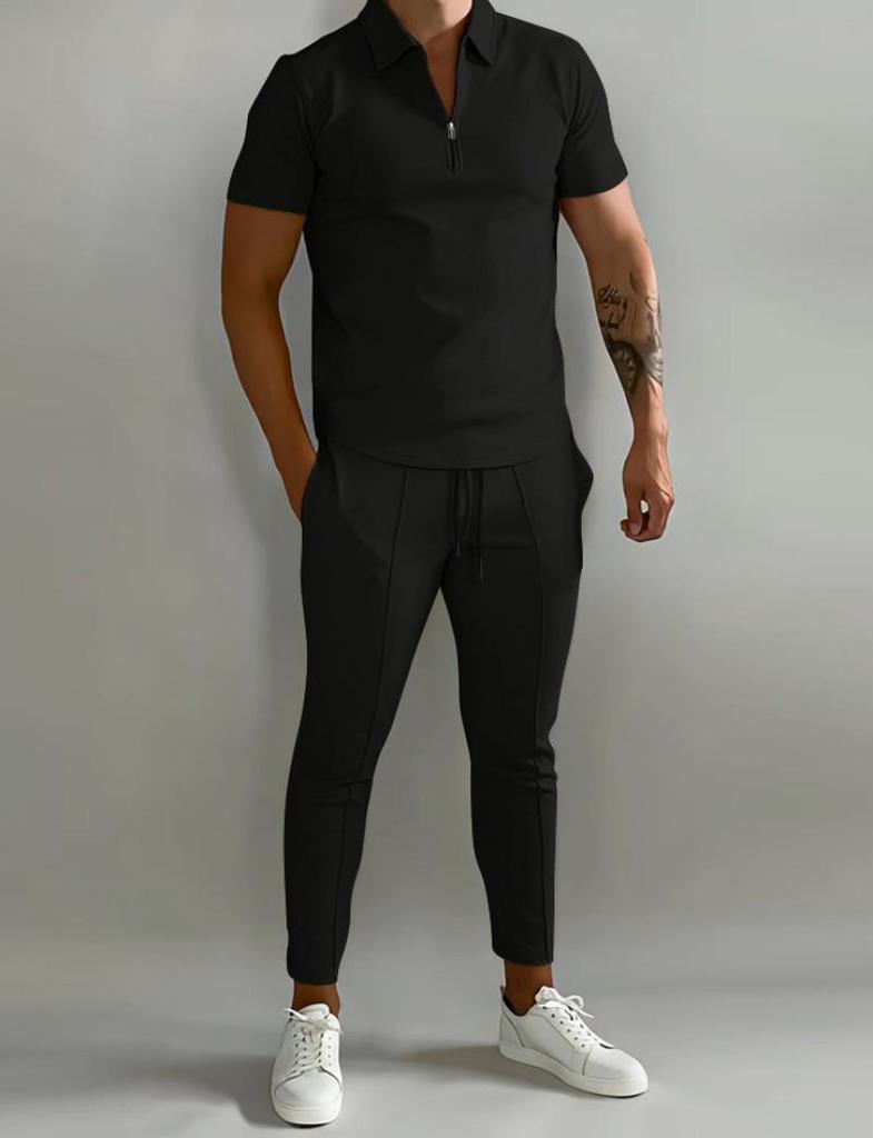 Costume de vară pentru bărbați: Noul ansamblu sportiv pentru tineret și pantaloni casual
