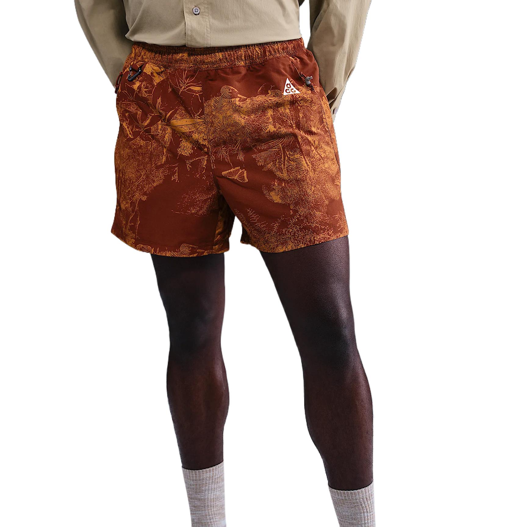 

Nike Swoosh ACG Reservoir Goat Soft Comfortable Versatile Casual Shorts Men shorts Cinnamon Spicy-Red Summit-White HJ2889-245 L