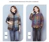 Women's Quilted Plaid Jacket - Autumn/Winter 2024: Thick, Warm, and Loose-Fit for Middle-Aged and Elderly