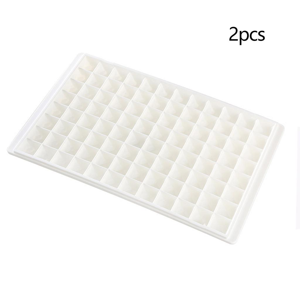 1pc/2pcs-Quick-Freeze, Space-Saving 96 Mini Cube Silicone Ice Tray - Foldable, Food-Grade Mold for Refreshing Summer Drinks