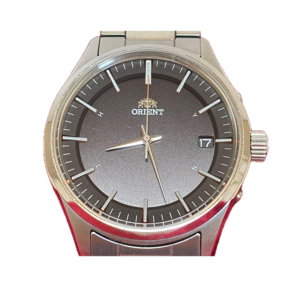 [Weekend sale 15,400 yen  14,900 yen] [Good condition/Radio solar] Orient Contemporary RN-SE0002B Black