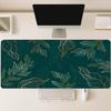 Minimalist Green Leaf Botanical Large Extended Gaming Mouse Pad Non Slip Rubber Base Desk Mat For Pc Laptop Gaming Desktop Setup