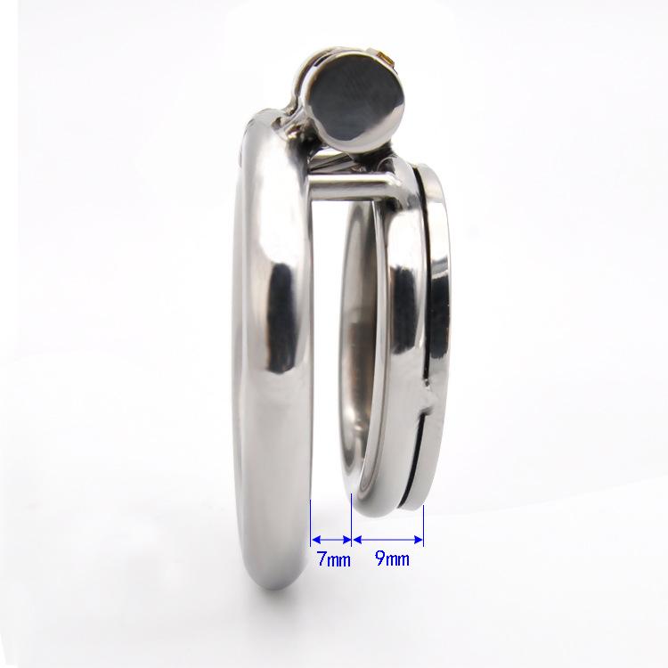 Male Slave Super Mini Chastity Cage Stainless Steel Chastity Device Penis Cage Cock Ring with Lock Sex Toys for Men