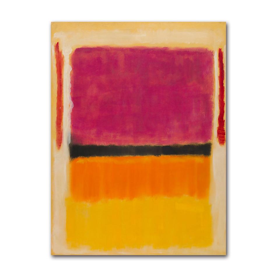 Famoso Poster di Opera d'Arte Astratta Colorata di Mark Rothko Pittura su Tela Arte Moderna da Parete Per Galleria Soggiorno Decorazione Casa