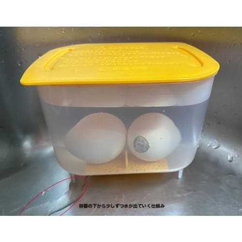 NEIGHBOR CLOWN Microwave-Free Onsen Egg Maker, Soft-Boiled Eggs, Soft-Boiled Eggs, Egg Cooker, Time-Saving Cooking, RC Sticker Included