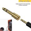 2 Pack Audio Adapter Head Gold Plated 6.35mm (1/4 Inch) Male To 3.5mm (1/8 Inch) Female, Audio Stereo TRS Converter Adapters, for Aux Cable, Guitar