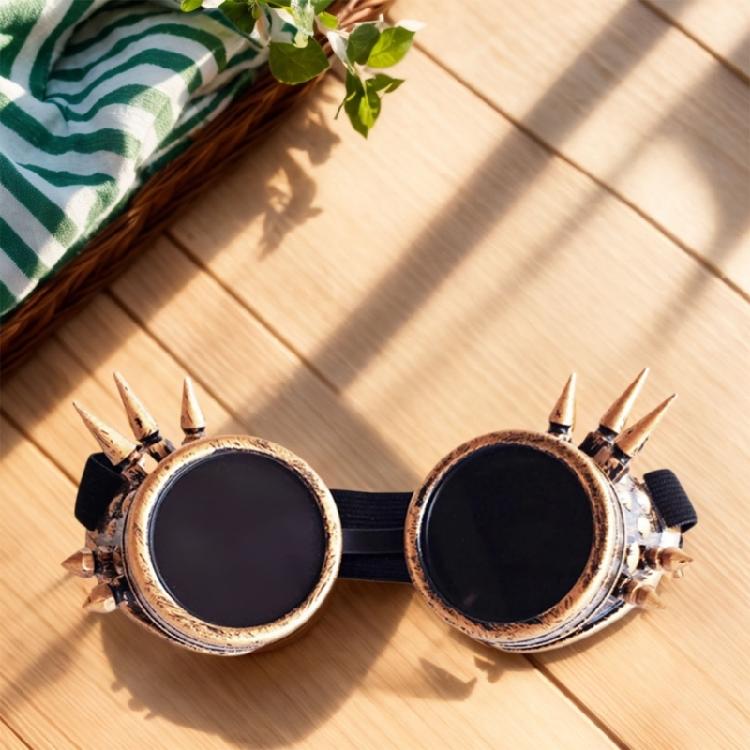 Steampunk Goggles with Rivets Gear Glasses Halloween Goggles Gothic Glasses Steampunk Glasses Party Supplies