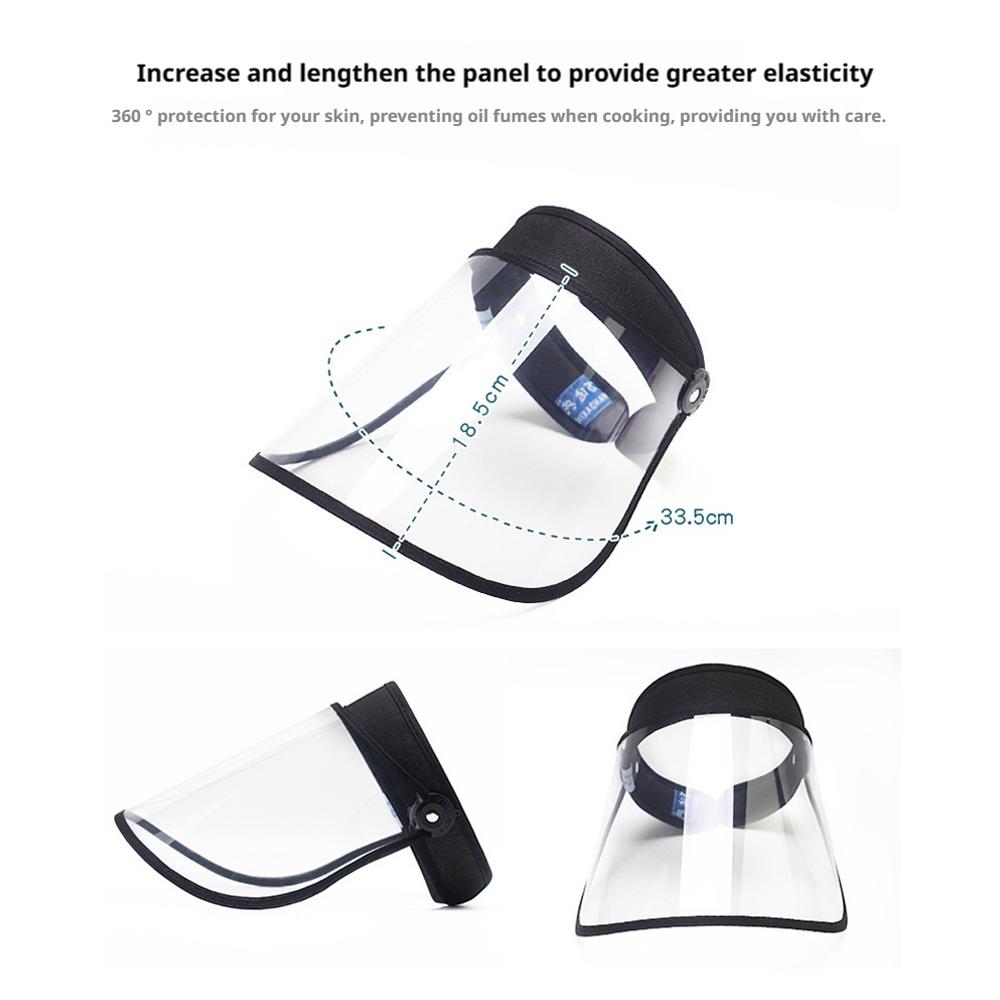 Transparent Face Cover Sun Hat For Cycling Outdoor Sports Adjustable Lens Clear Full Face Shield Visor Mask For Motorcycle Beach