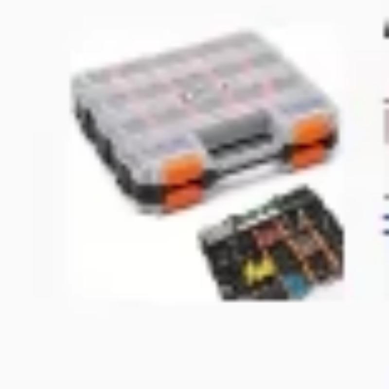 1 Stück Multifunktionale Aufbewahrungsbox aus Kunststoff mit verstellbaren Fächern, Kleinteile-Organizer, Elektronik-Tragekoffer, Hardware