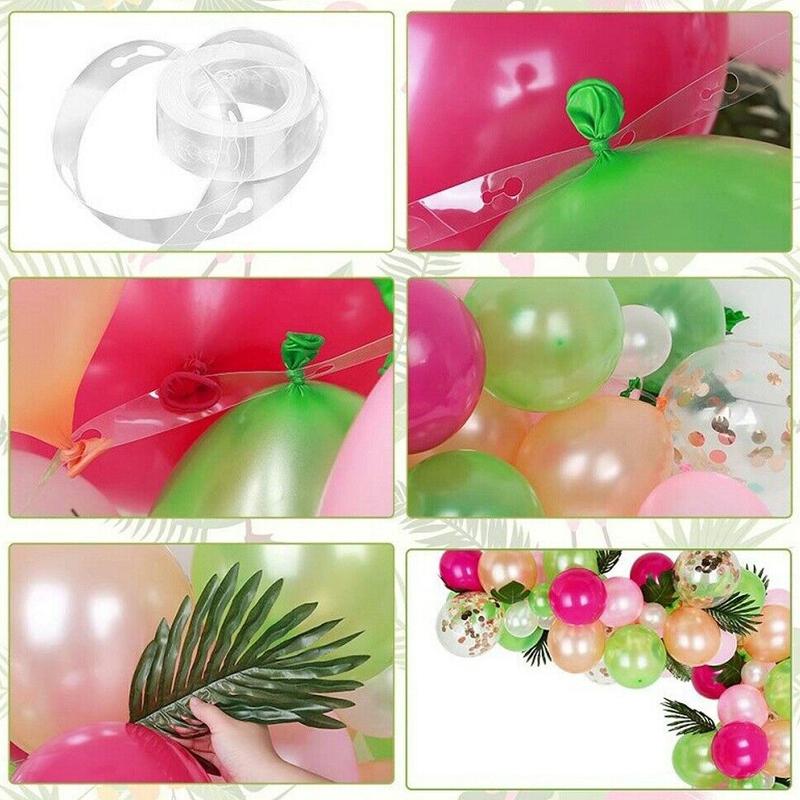 117Pcs Hawaii Tropical Balloon Garland Arch Kit Birthday Beach Summer Party Decor