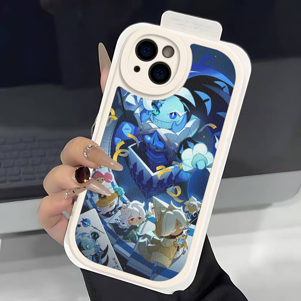 Mobile Game C-Cookie Run Kingdom Phone Case For IPhone 16 15 14 13 12 11 Pro Max Plus Soft Leather Cover