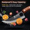 Stainless Steel Boning Knife Kitchen Skinning Butcher Knife Meat Cleaver Fruit Paring Hand-Forged Kitchen Knife Wooden Handle