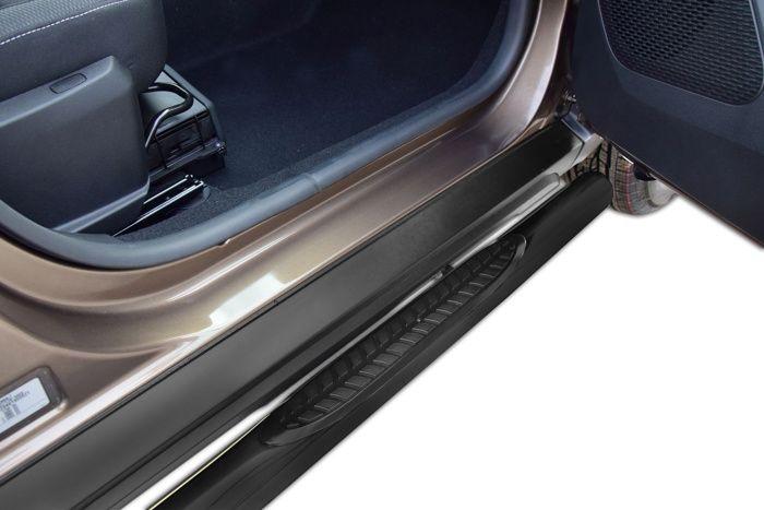 J&J Automotive | Tubes Marche-Pieds Latéraux Marche Pieds Compatible Avec Dacia Duster 2 Depuis 2018, 2 Pcs, Fixation