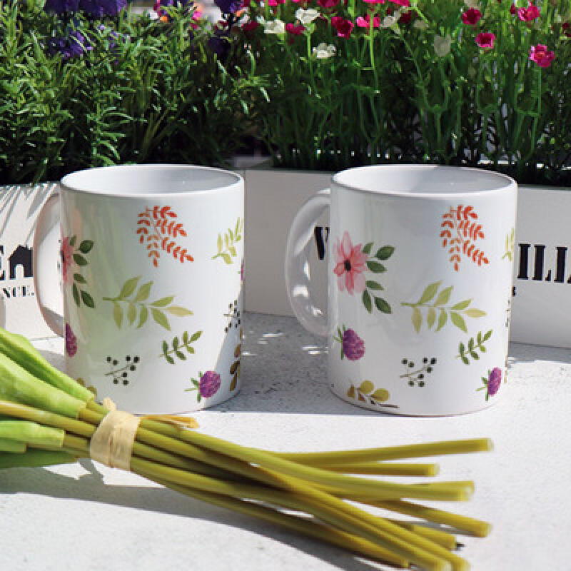 ic617-Design Mug 2p-Watercolor Leaves 5