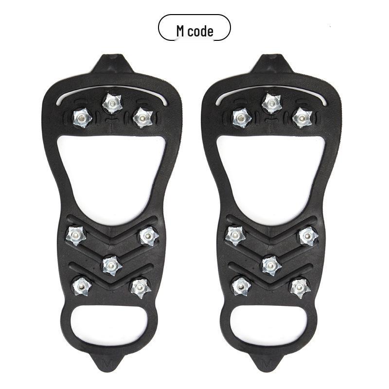 Silicone Ice Cleats: Outdoor Anti-Slip Shoe Covers with Spikes (8, 10, 24-Tooth & 5-Spike Options)