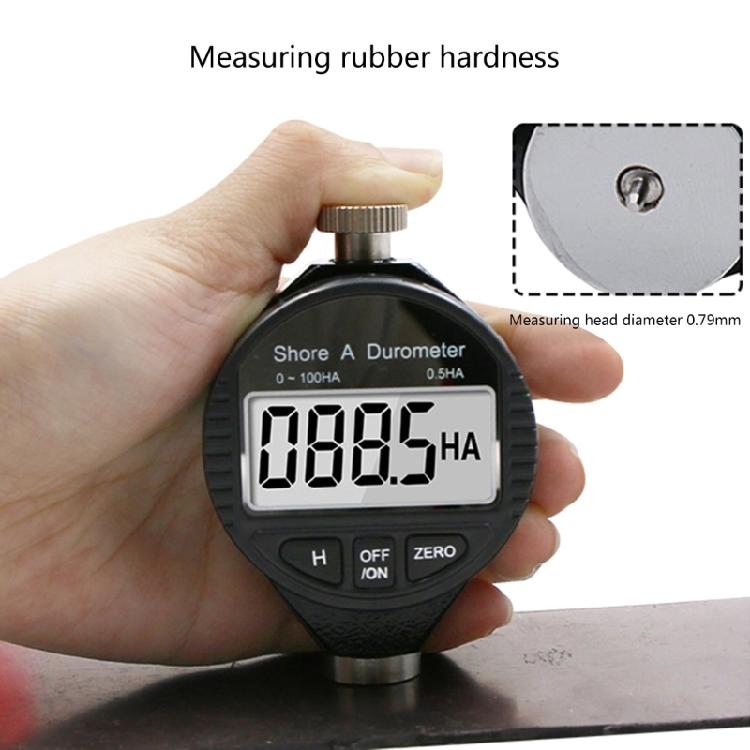 Electronic LCD Durometer Sclerometer Rubber Hardness Tester Meter Paragraph Tool