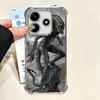 A-Alien Vs P-Predator Plating Phone Case For Xiaomi Poco X5 X6 X7 X8 Pro Max F8 Ultra F7 M8 M7 M5S Redmi 15C 15 14C 13C 13 X3 12